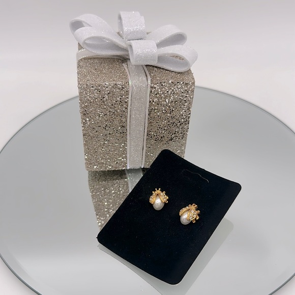 NWOT Joan Rivers Lady Bug Earrings - Picture 3 of 4